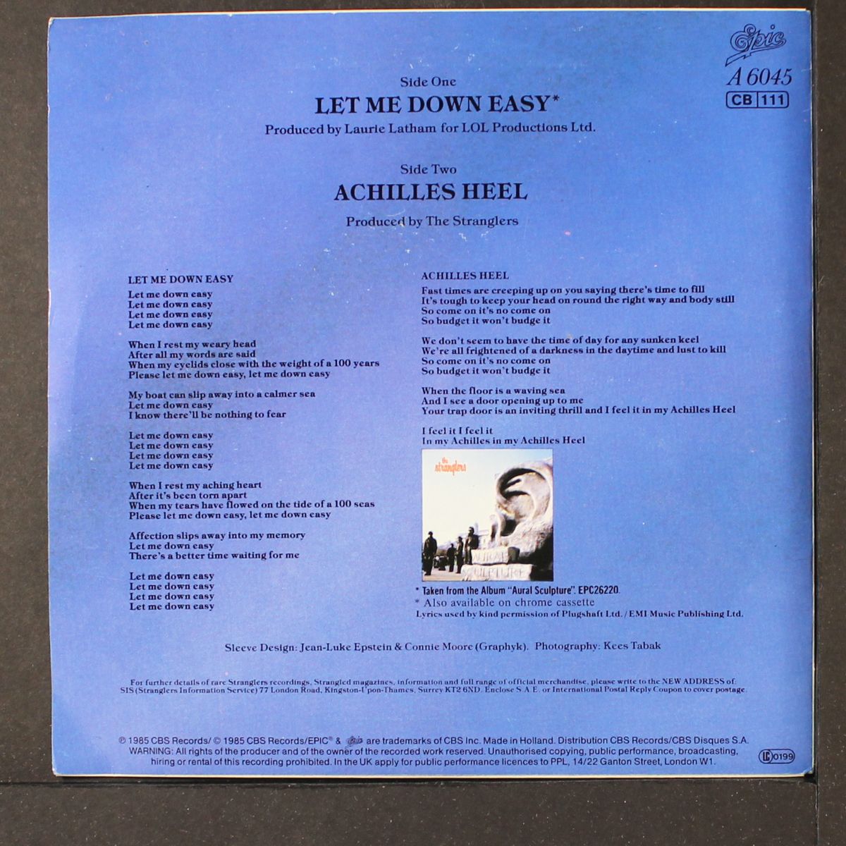 let me down easy by STRANGLERS