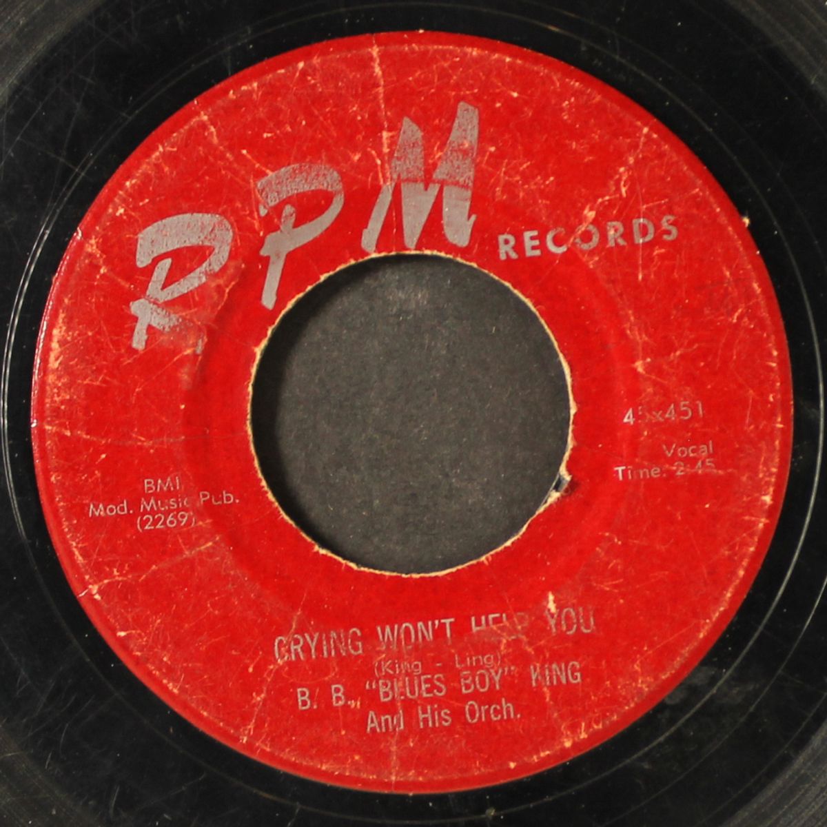 16 tons / crying won't help you by B.B. KING