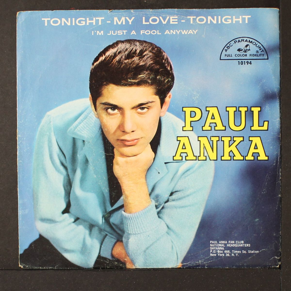 tonight my love, tonight by PAUL ANKA