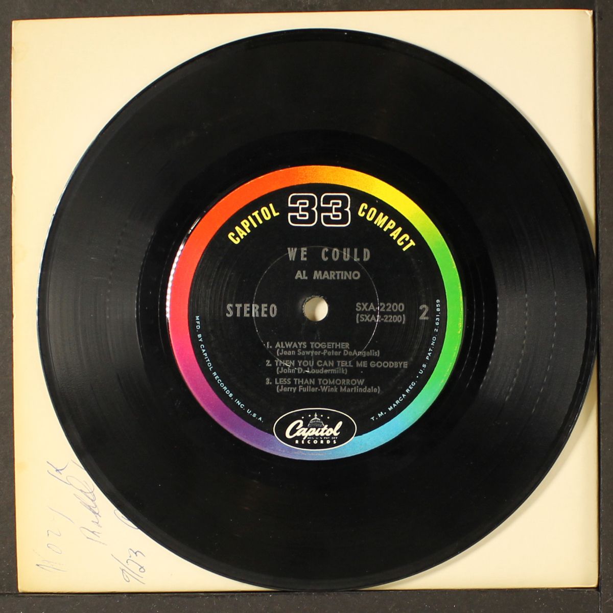 we could by AL MARTINO