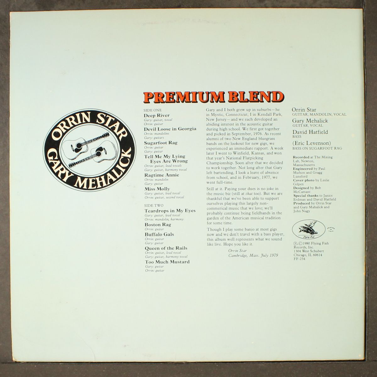 premium blend by ORRIN STAR & GARY MEHALICK