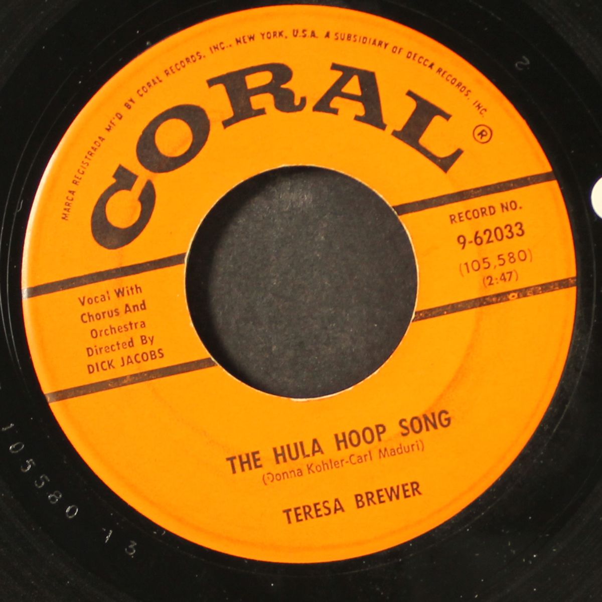the hula hoop song / so shy by TERESA BREWER