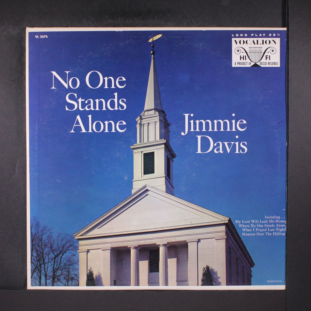 no one stands alone by JIMMIE DAVIS