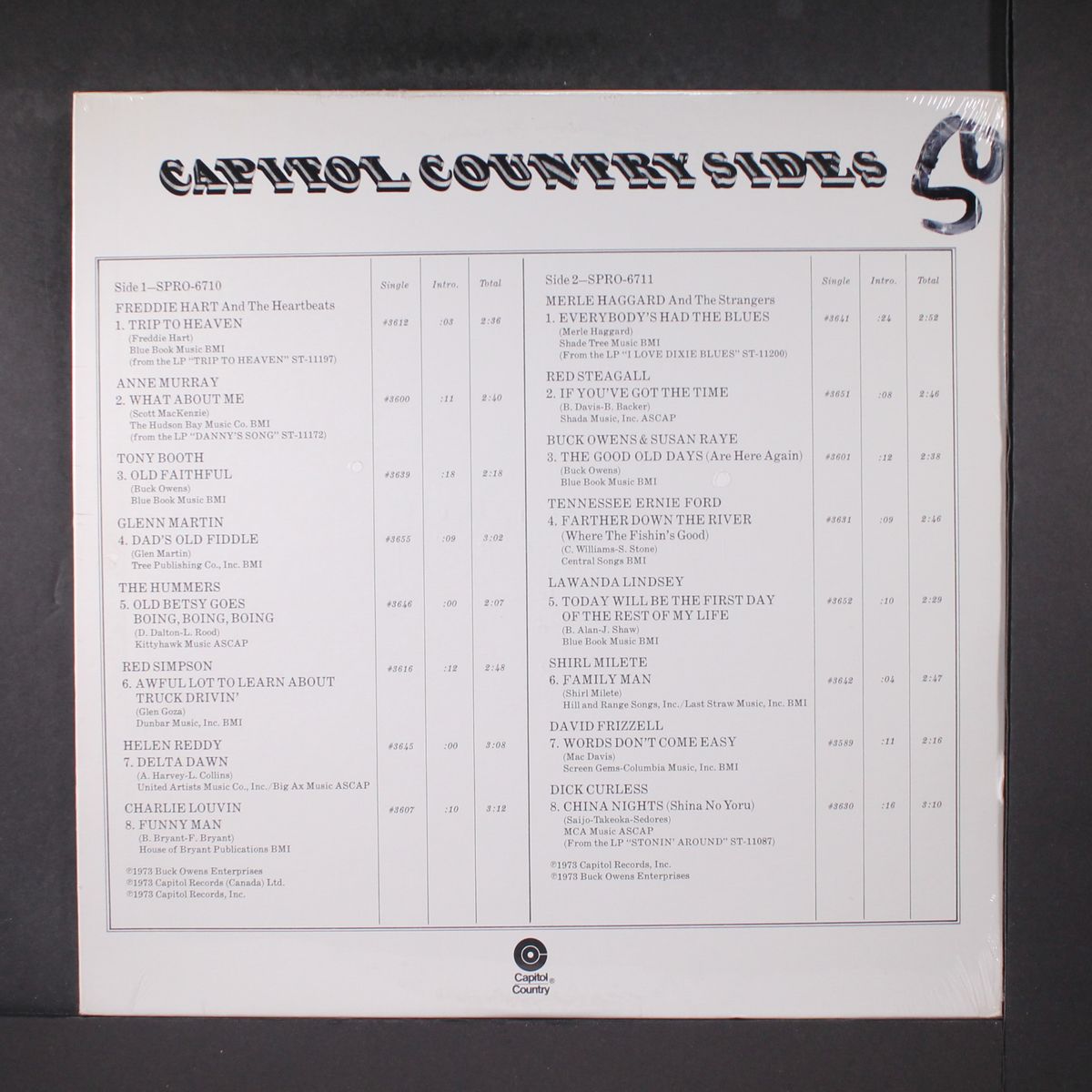 capitol country sides by VARIOUS