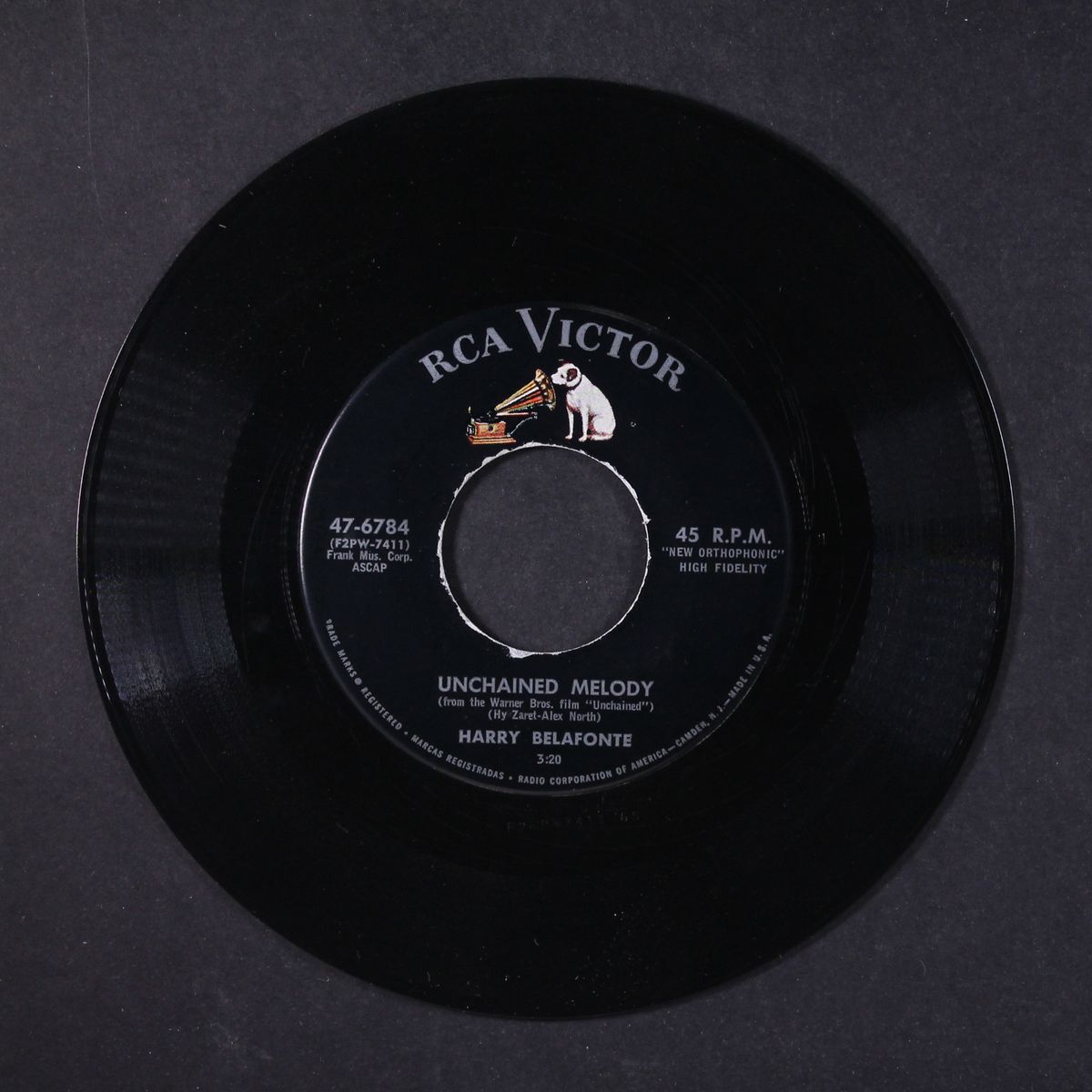 unchained melody / a-roving by HARRY BELAFONTE