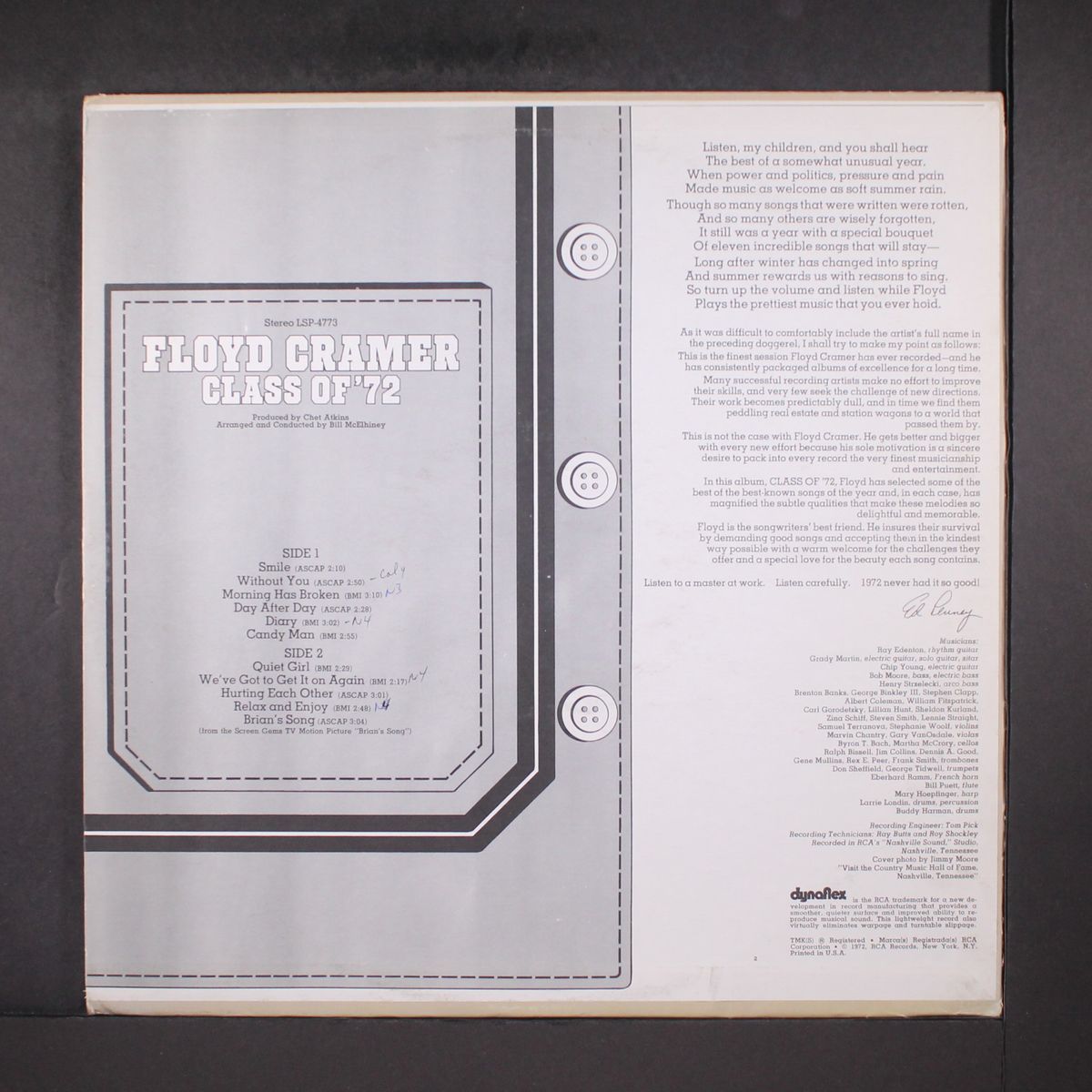 class of '72 by FLOYD CRAMER