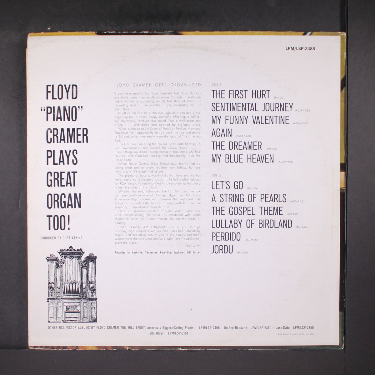 gets organized by FLOYD CRAMER