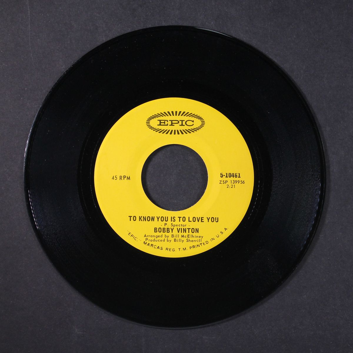 to know you is to love you by BOBBY VINTON