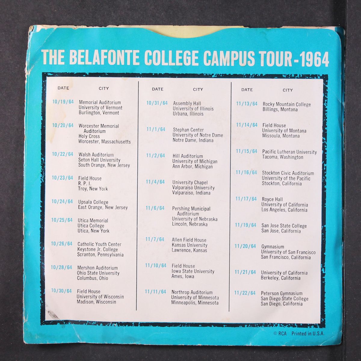 air-play special (back of the bus) by HARRY BELAFONTE