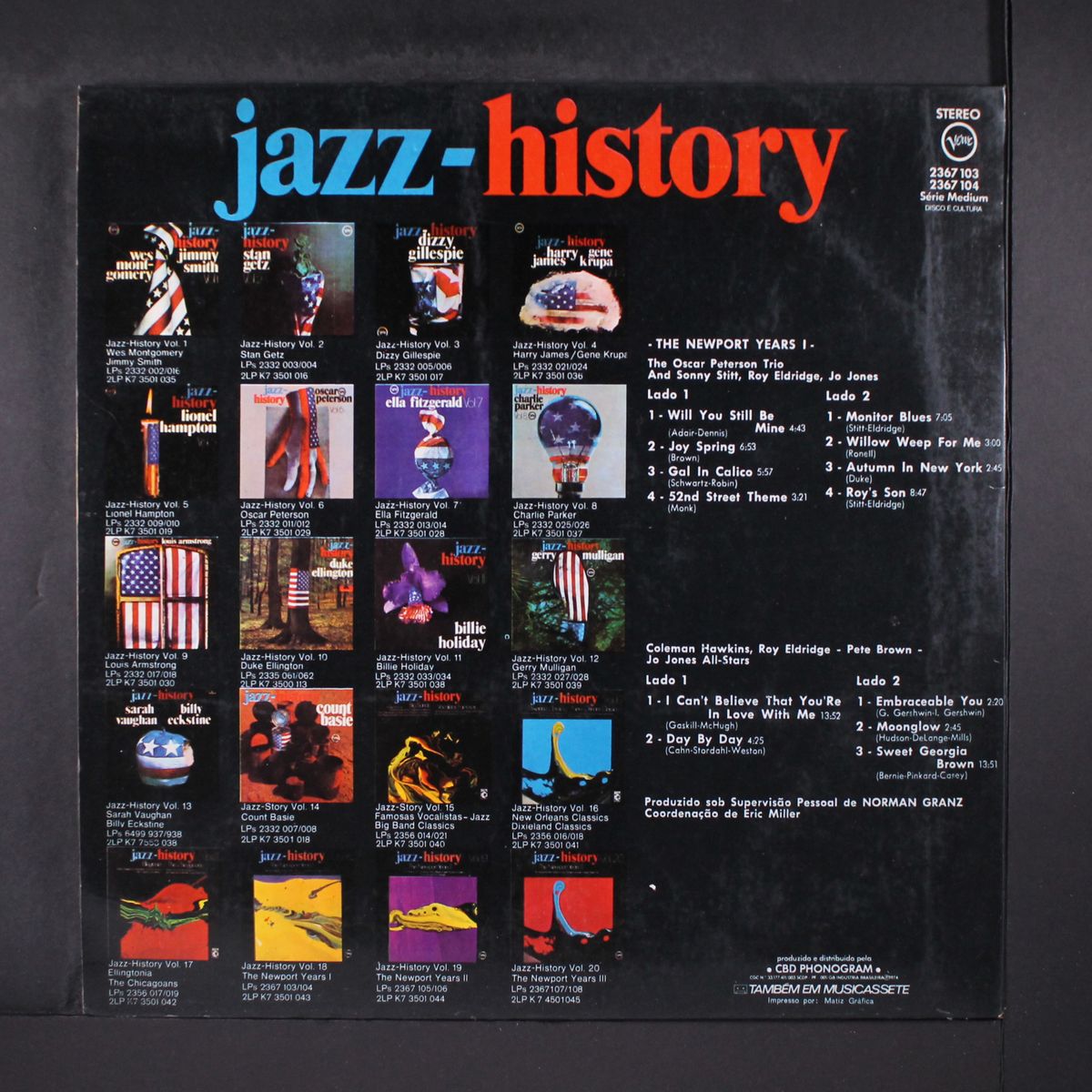 jazz history- vol. 18- the newport years 1 by VARIOUS