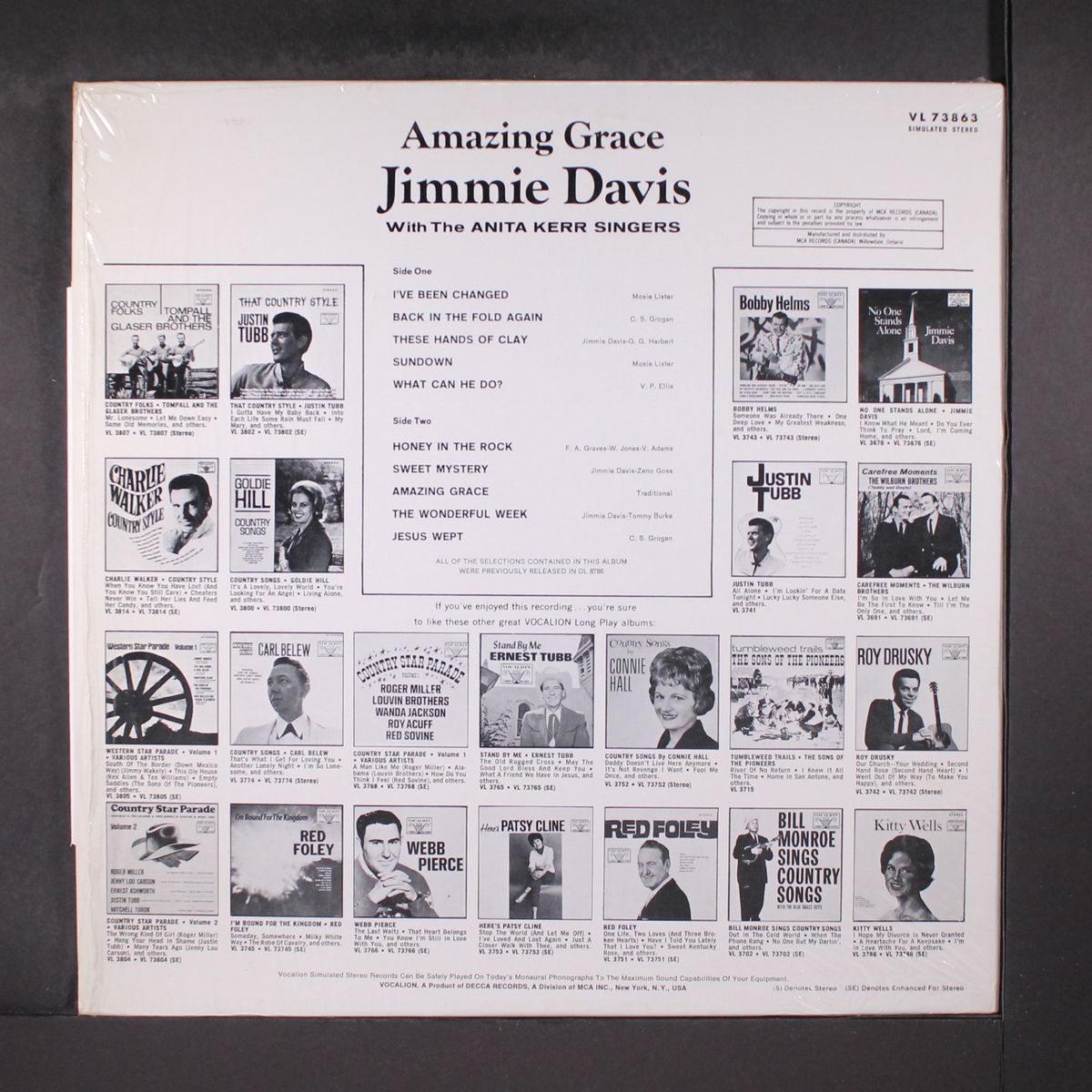 amazing grace by JIMMIE DAVIS