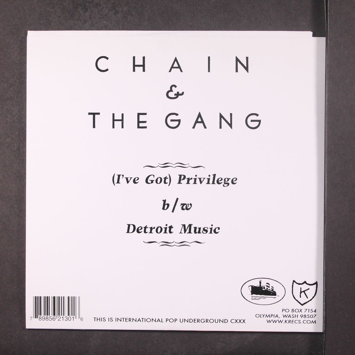privilege / detroit music by CHAIN & GANG