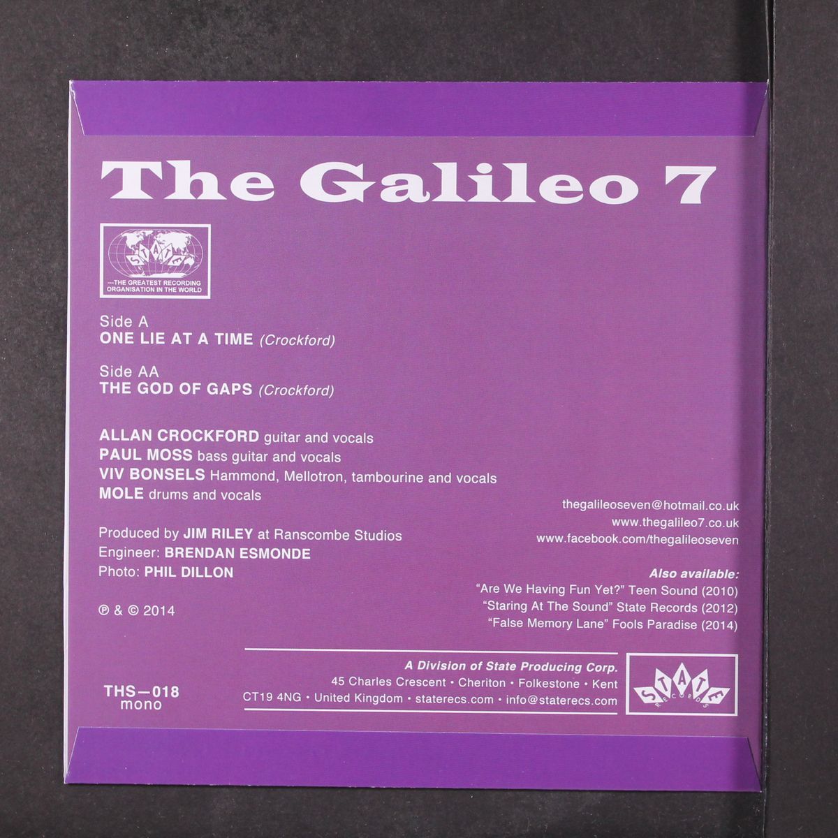 one lie at a time / the god of gaps by GALILEO 7