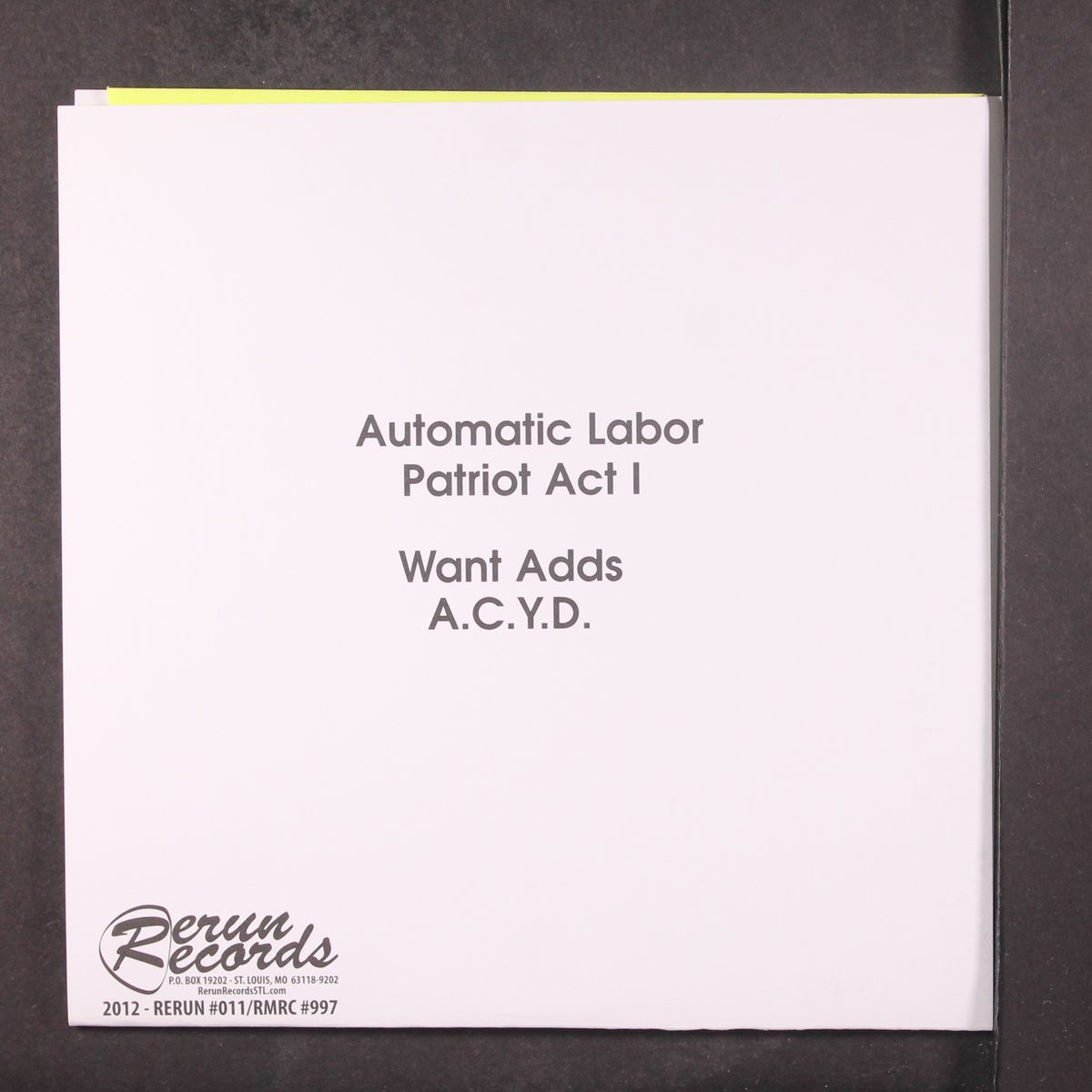 automatic labor ep by PREFECTURE