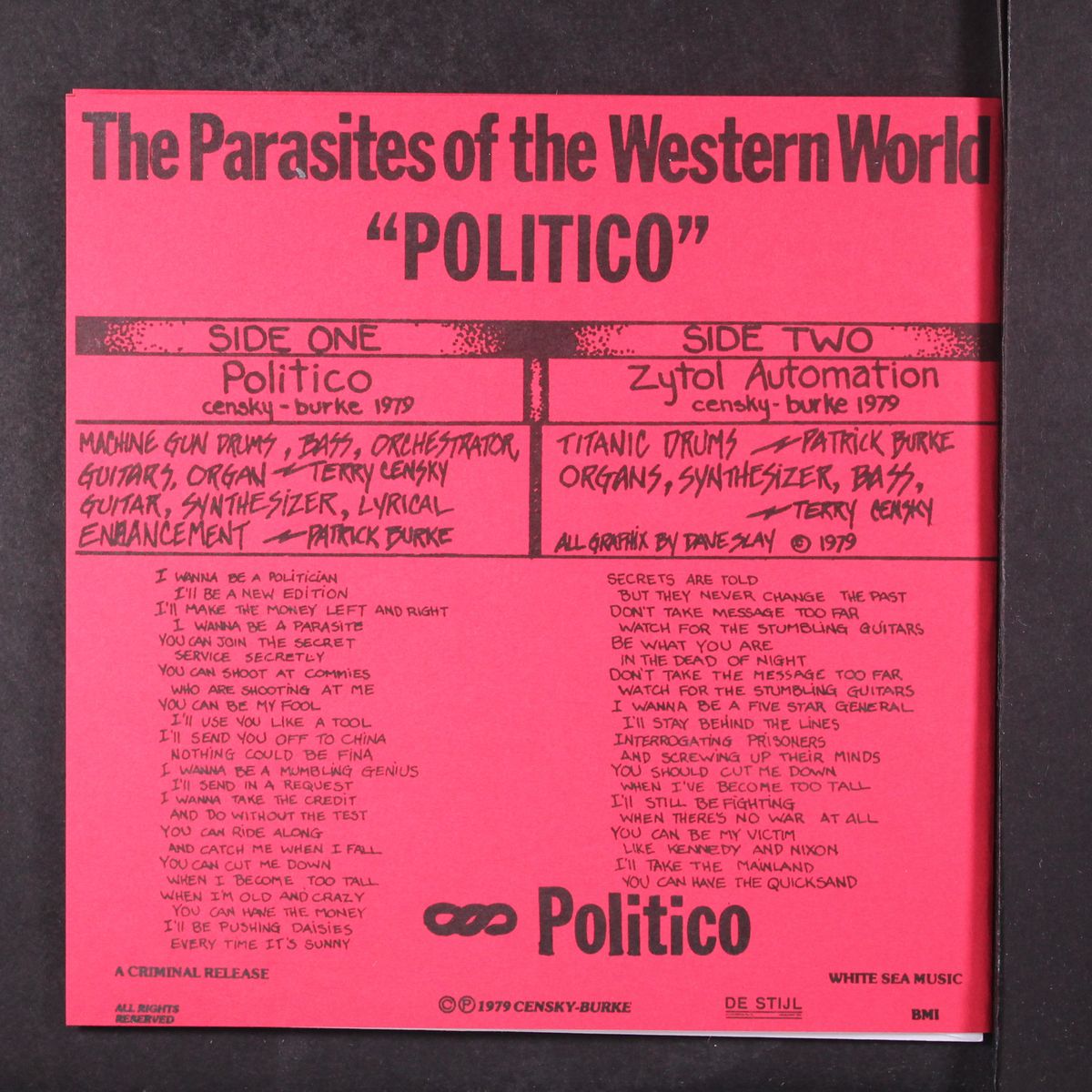 politico / zytol automation by PARASITES OF THE WESTERN WORLD