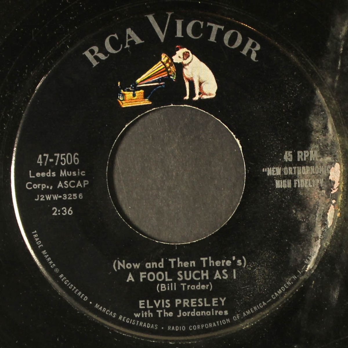 i need your love tonight / a fool such as i by ELVIS PRESLEY