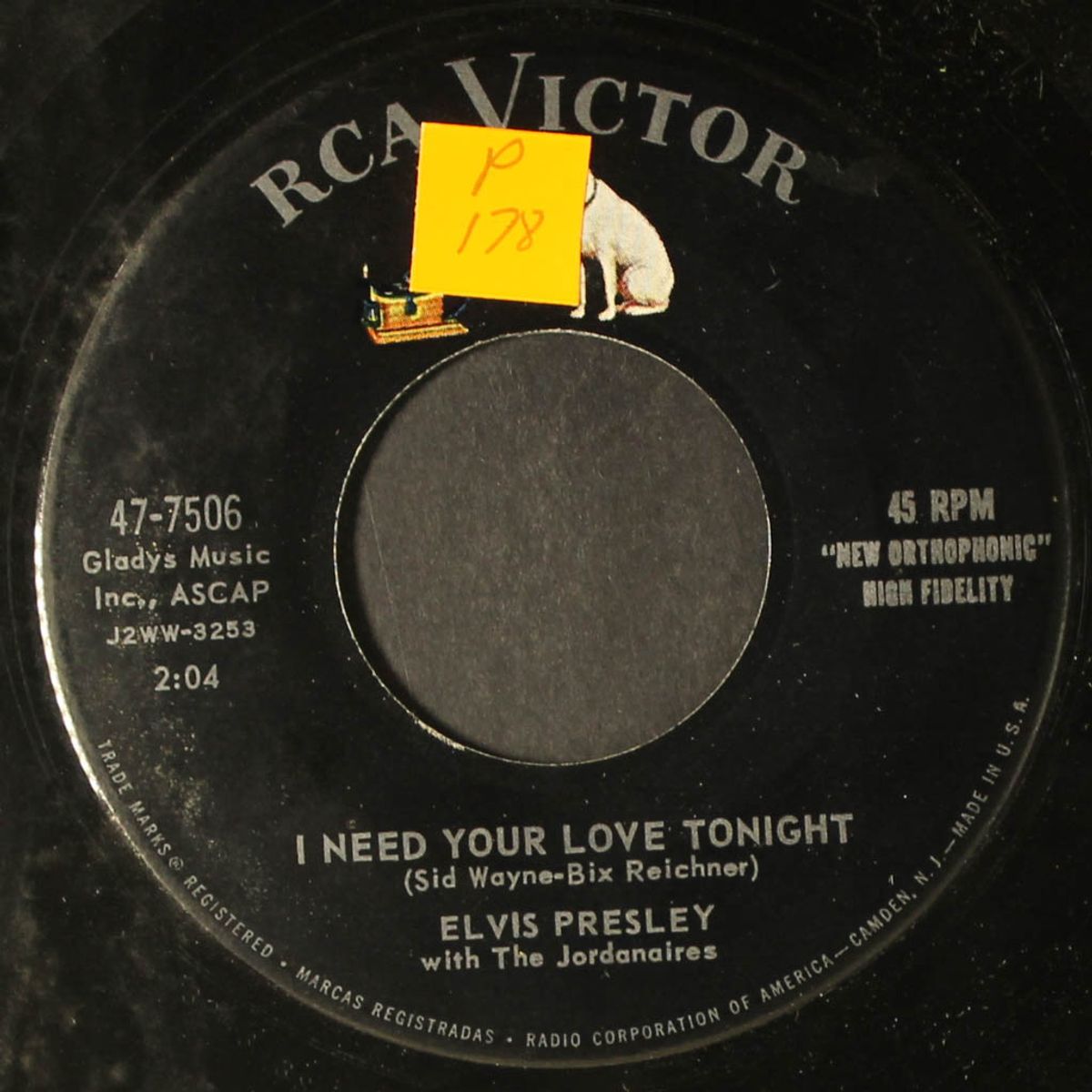 i need your love tonight / a fool such as i by ELVIS PRESLEY