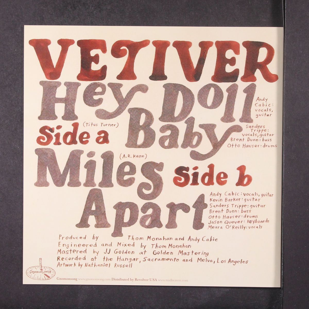 hey baby doll / miles apart by VETIVER
