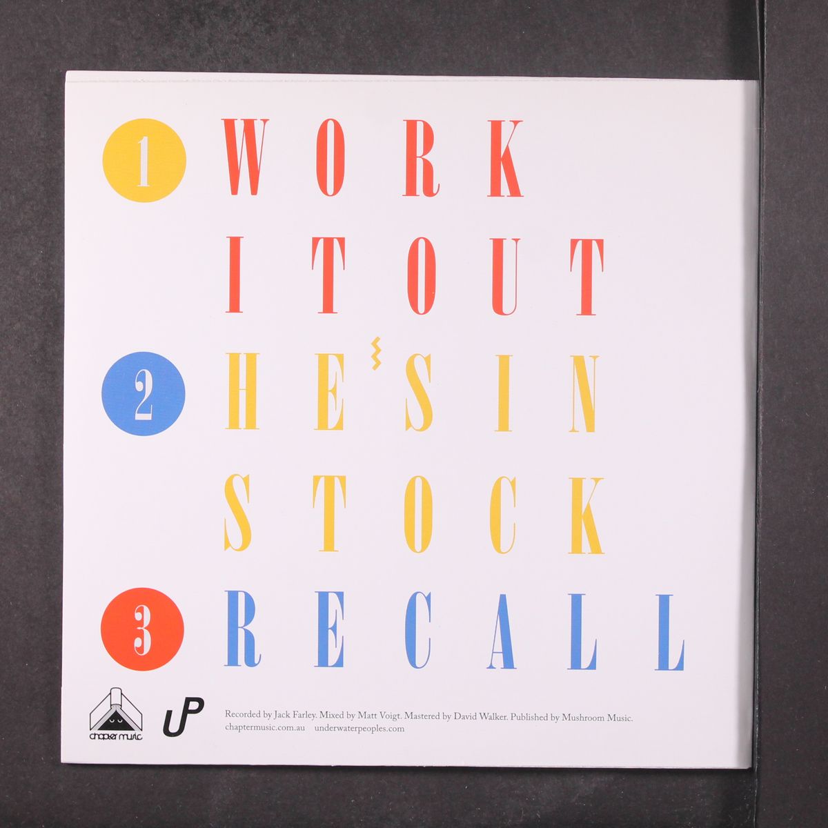 work it out / he's in stock / recall by TWERPS