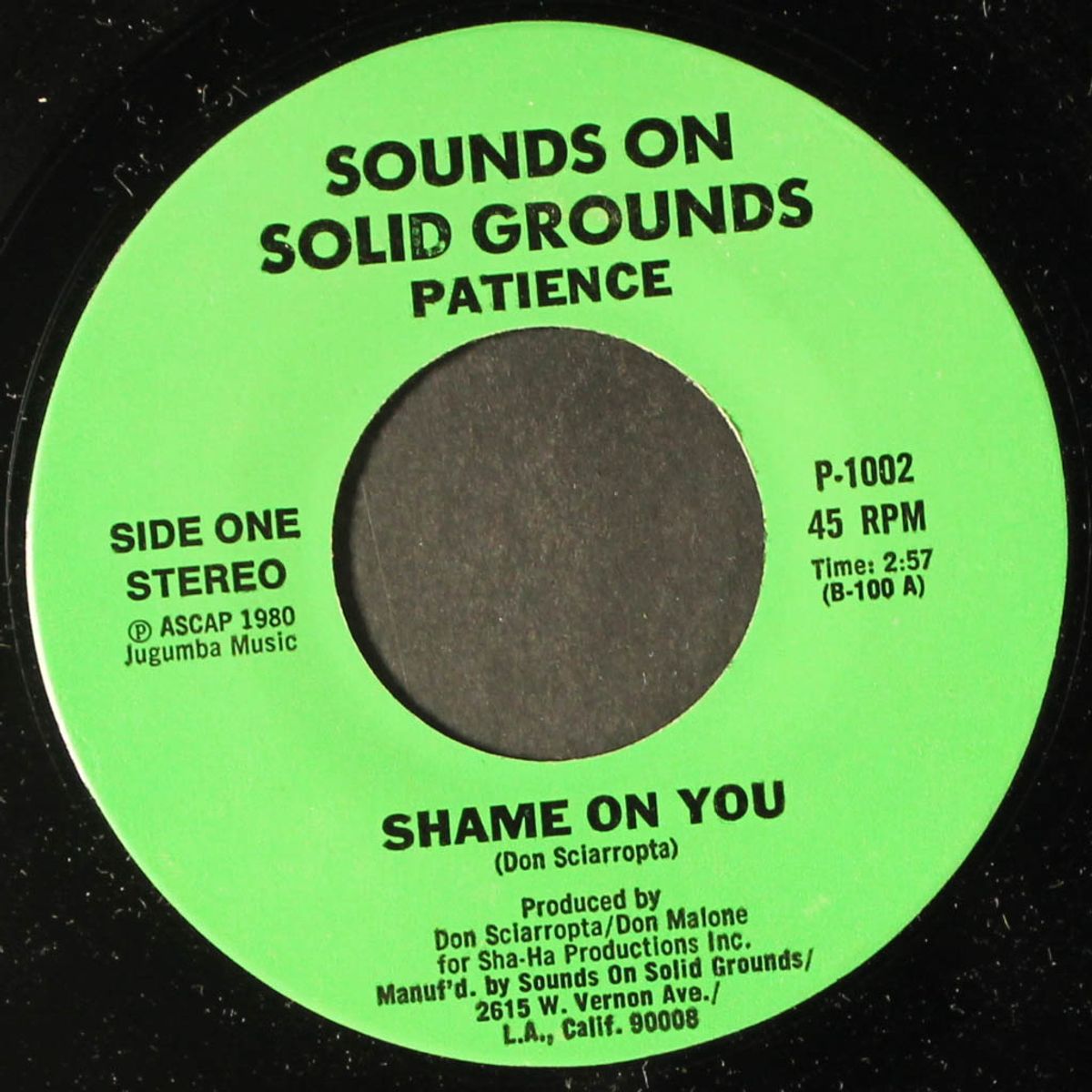 shame on you / this is all i can say by PATIENCE