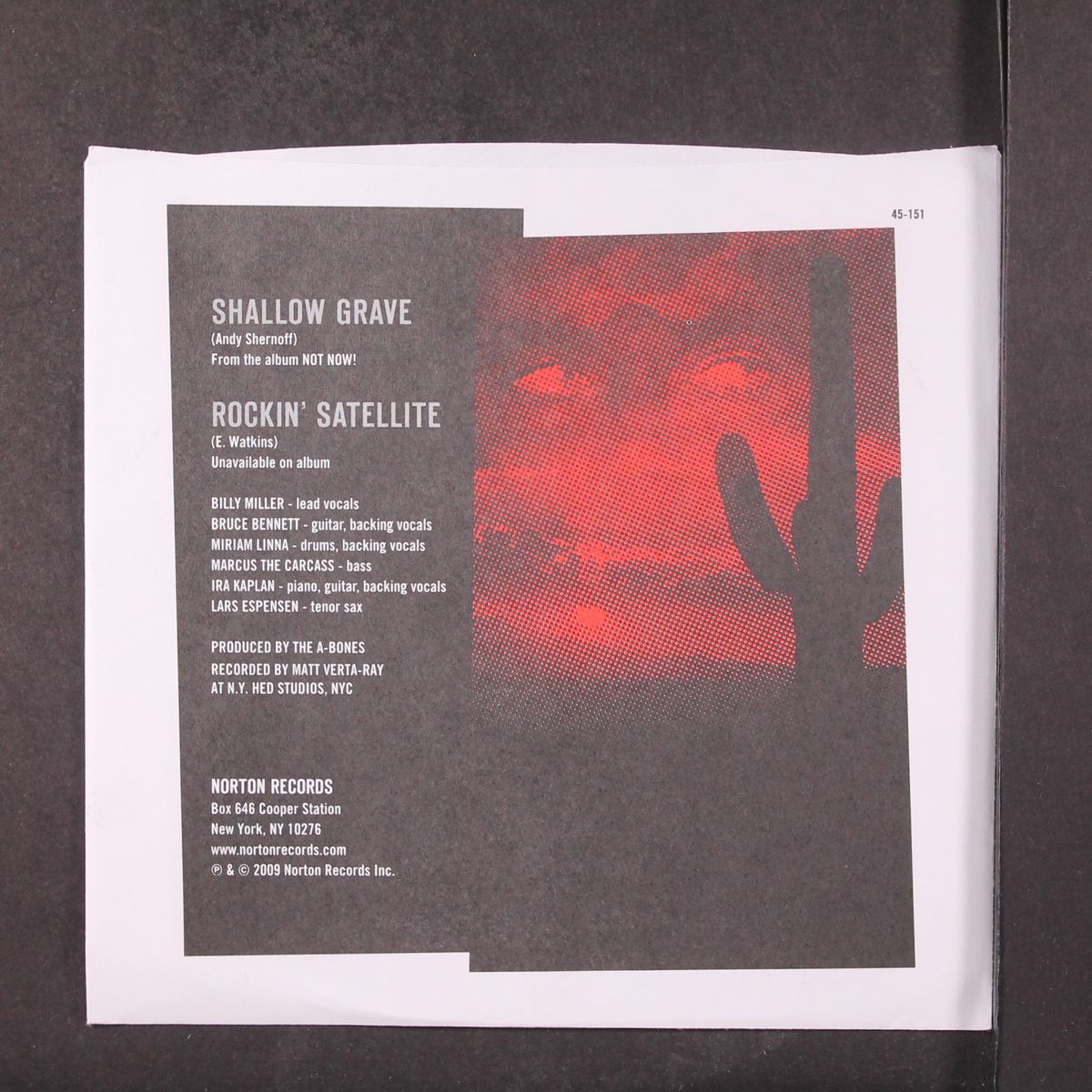 shallow grave / rockin' satellite by A-BONES
