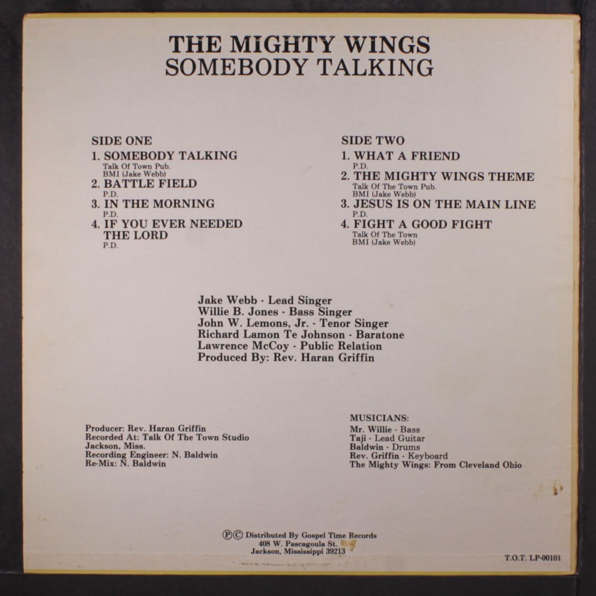 somebody talking by MIGHTY WINGS
