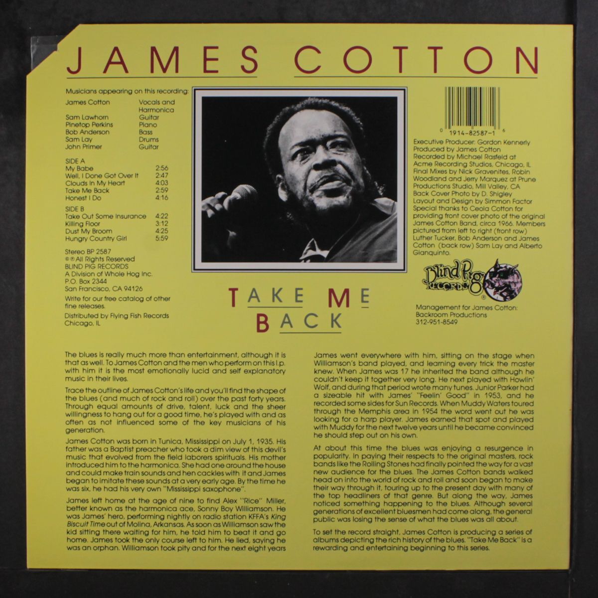 take me back by JAMES COTTON
