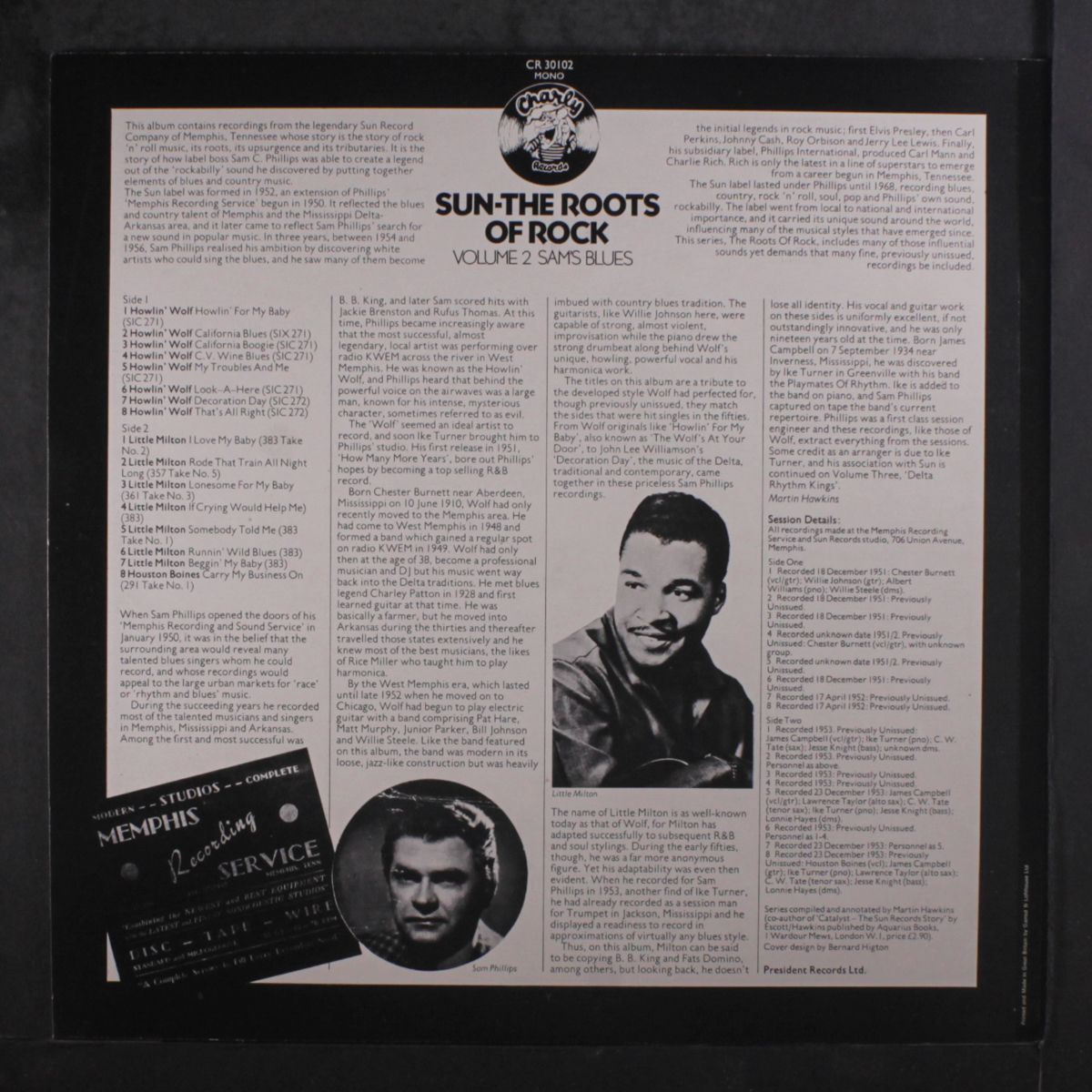 sun - the roots of rock, vol. 2: sam's blues by VARIOUS