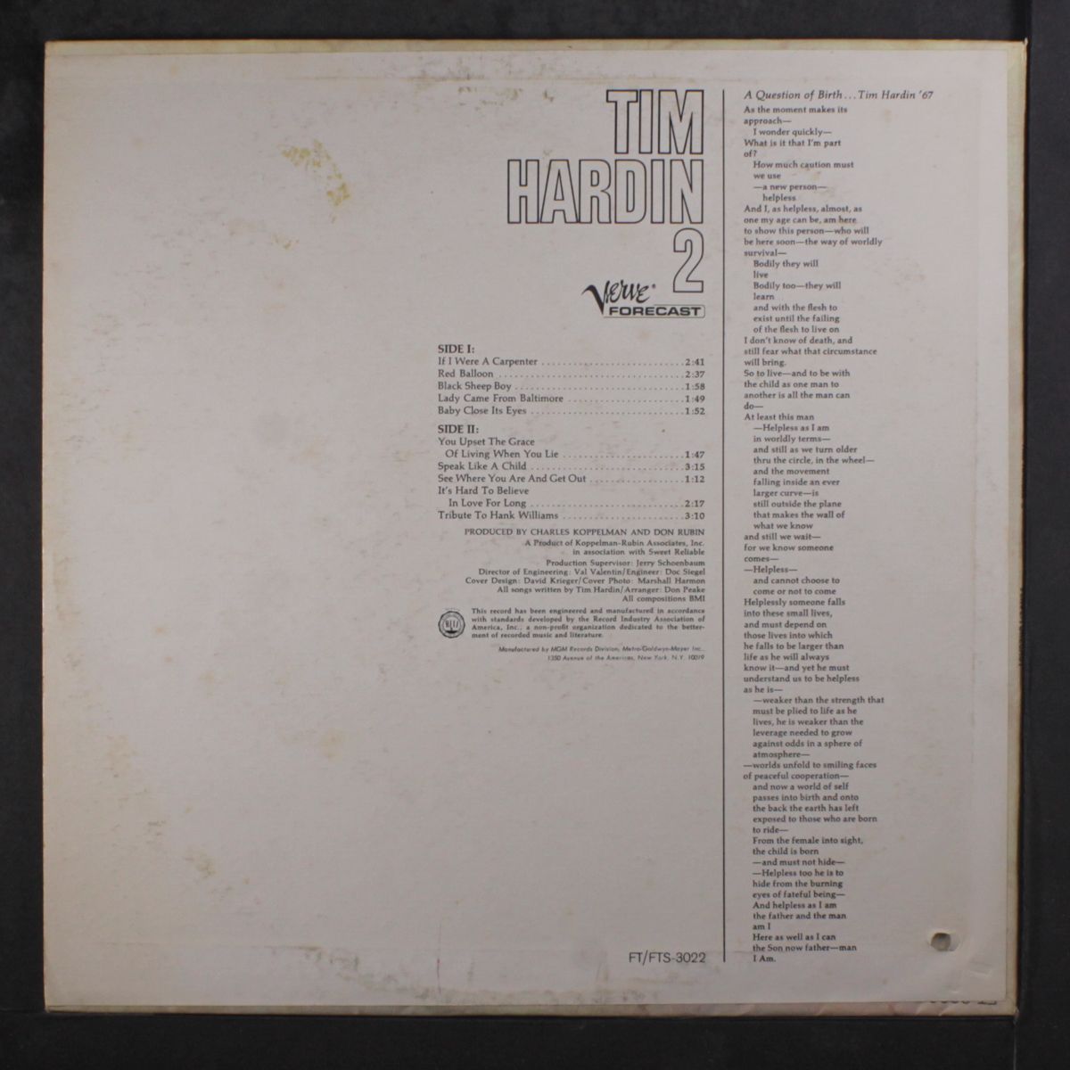 2 by TIM HARDIN