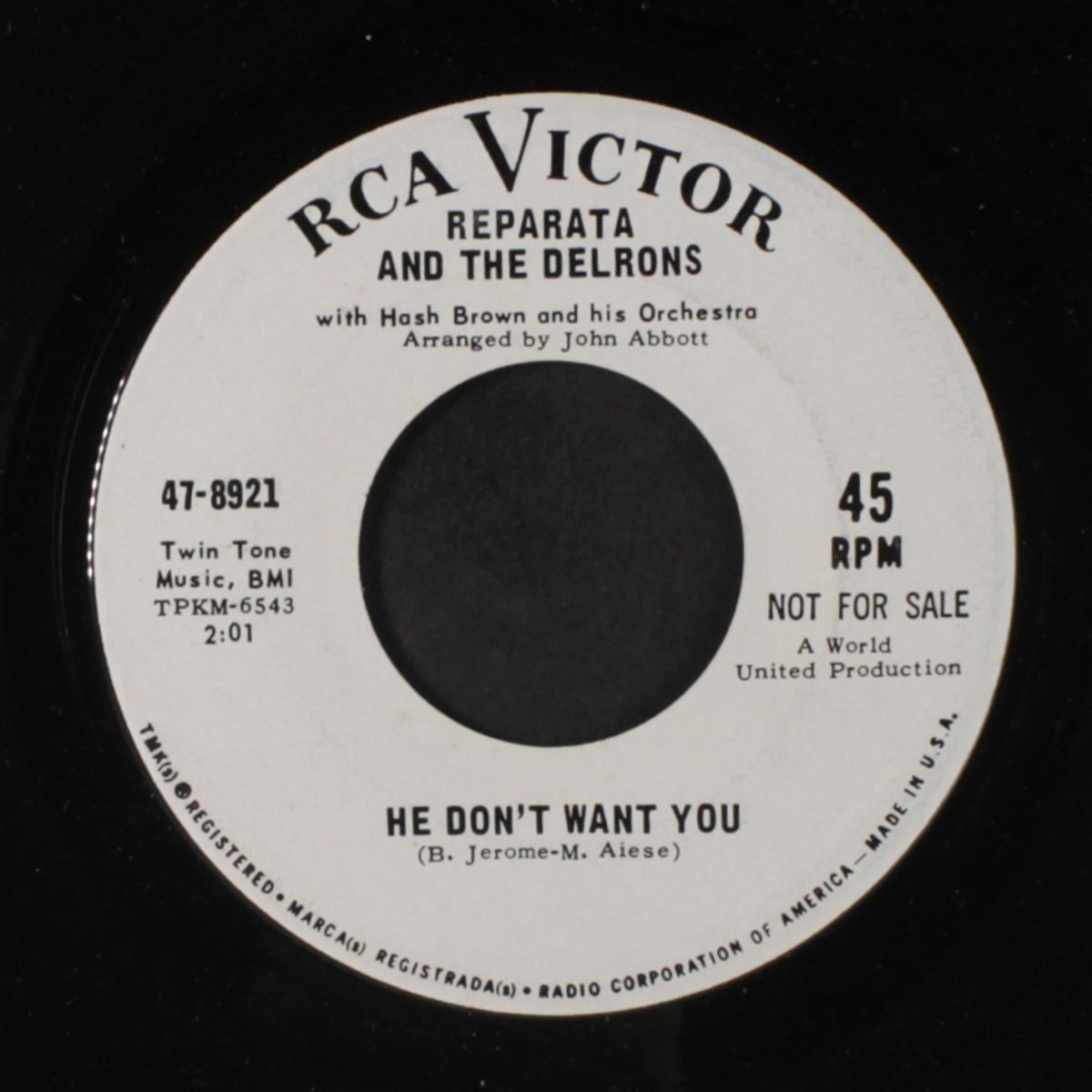 he don't want you / mama's little girl by REPARATA & DELRONS