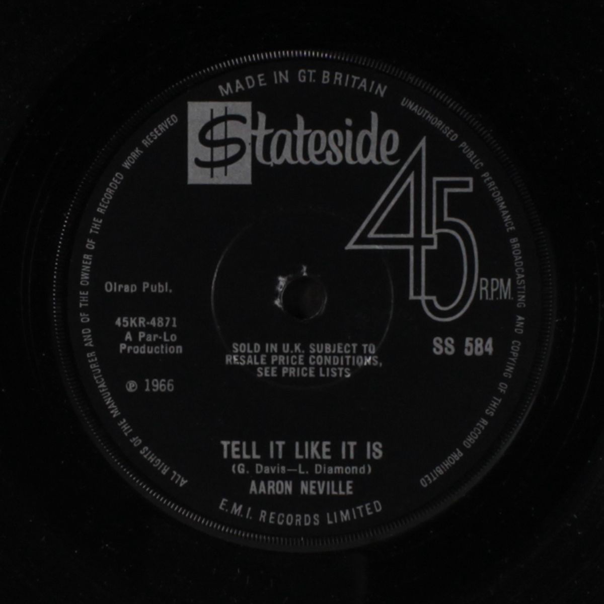 tell it like it is / why worry by AARON NEVILLE