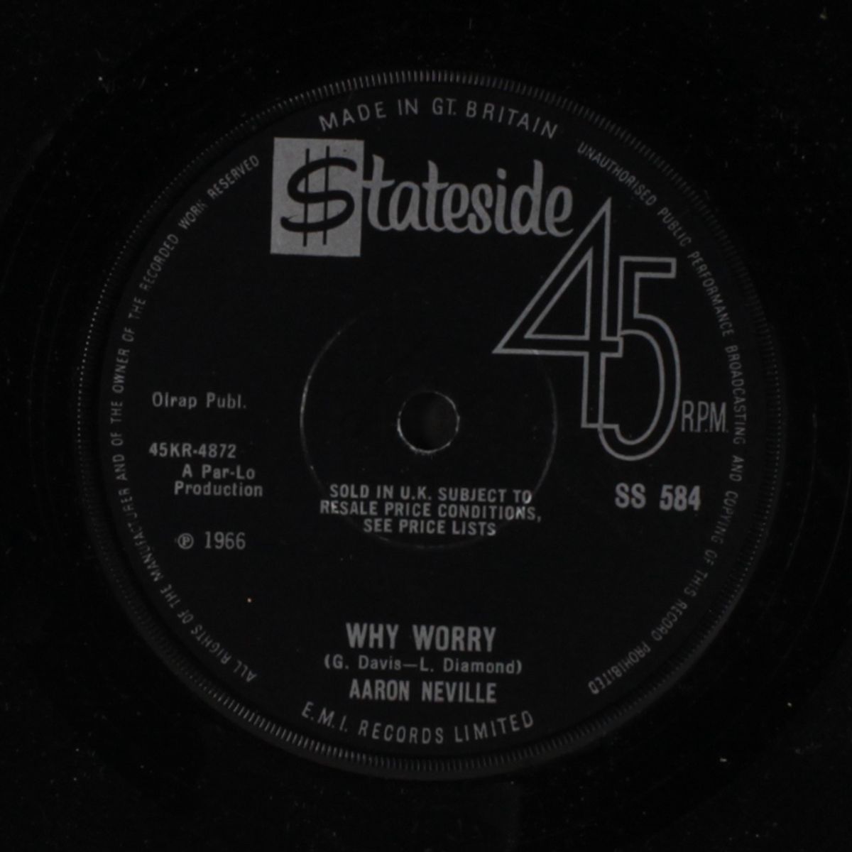 tell it like it is / why worry by AARON NEVILLE
