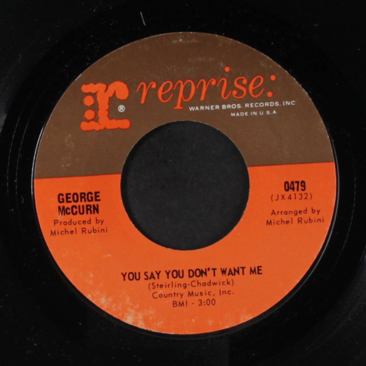 you say you want me / too many tears by GEORGE MCCURN