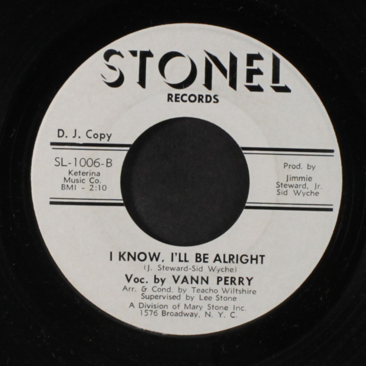 i'm not particular / i know, i'll be alright by VANN PERRY