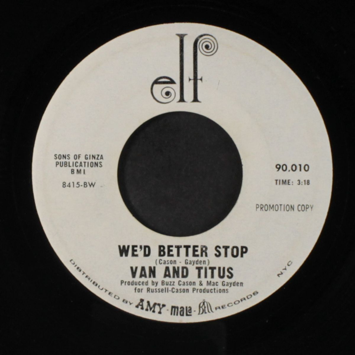 we'd better stop / i need your loving by VAN & TITUS