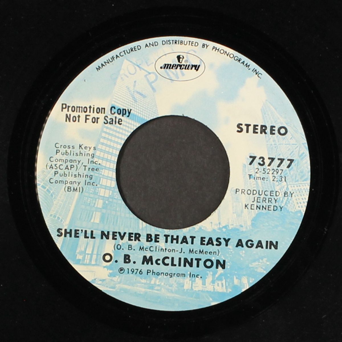 i'll never be that easy again by O.B. MCCLINTON
