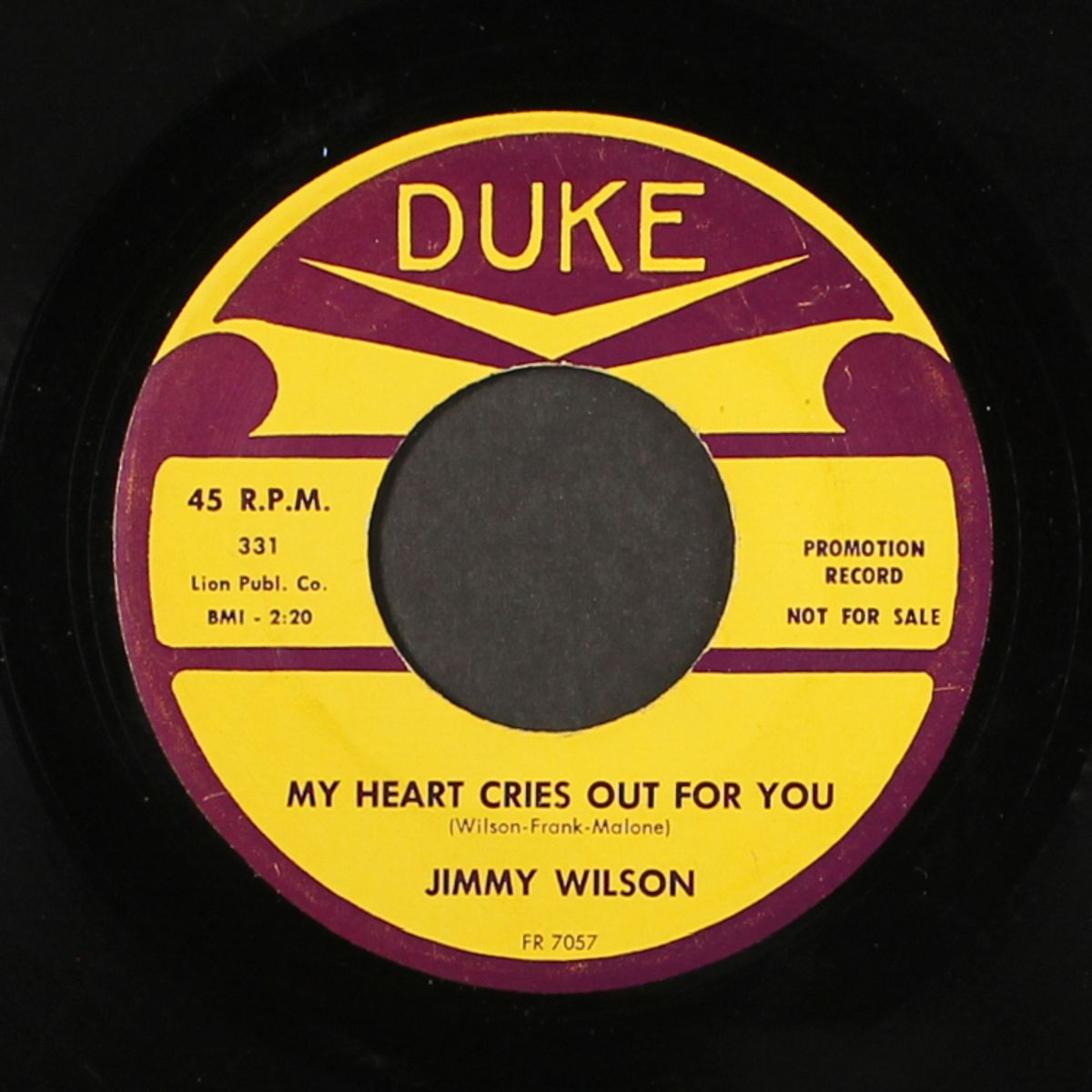 easy easy baby / my heart cries out for you by JIMMY WILSON