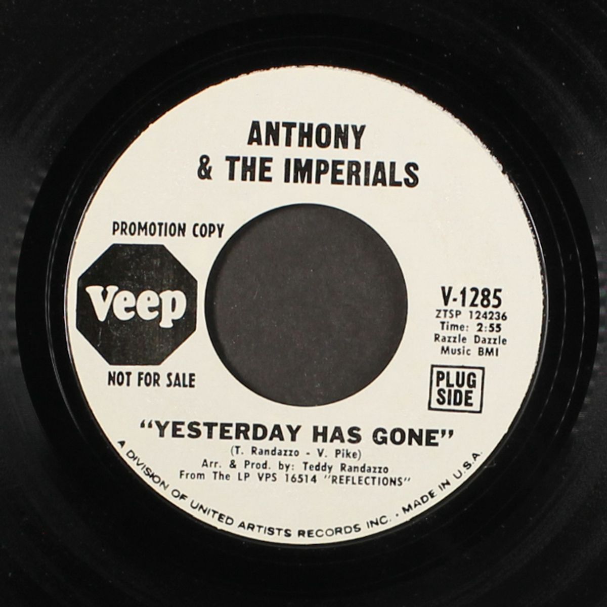 yesterday has gone / my love is a rainbow by ANTHONY & IMPERIALS