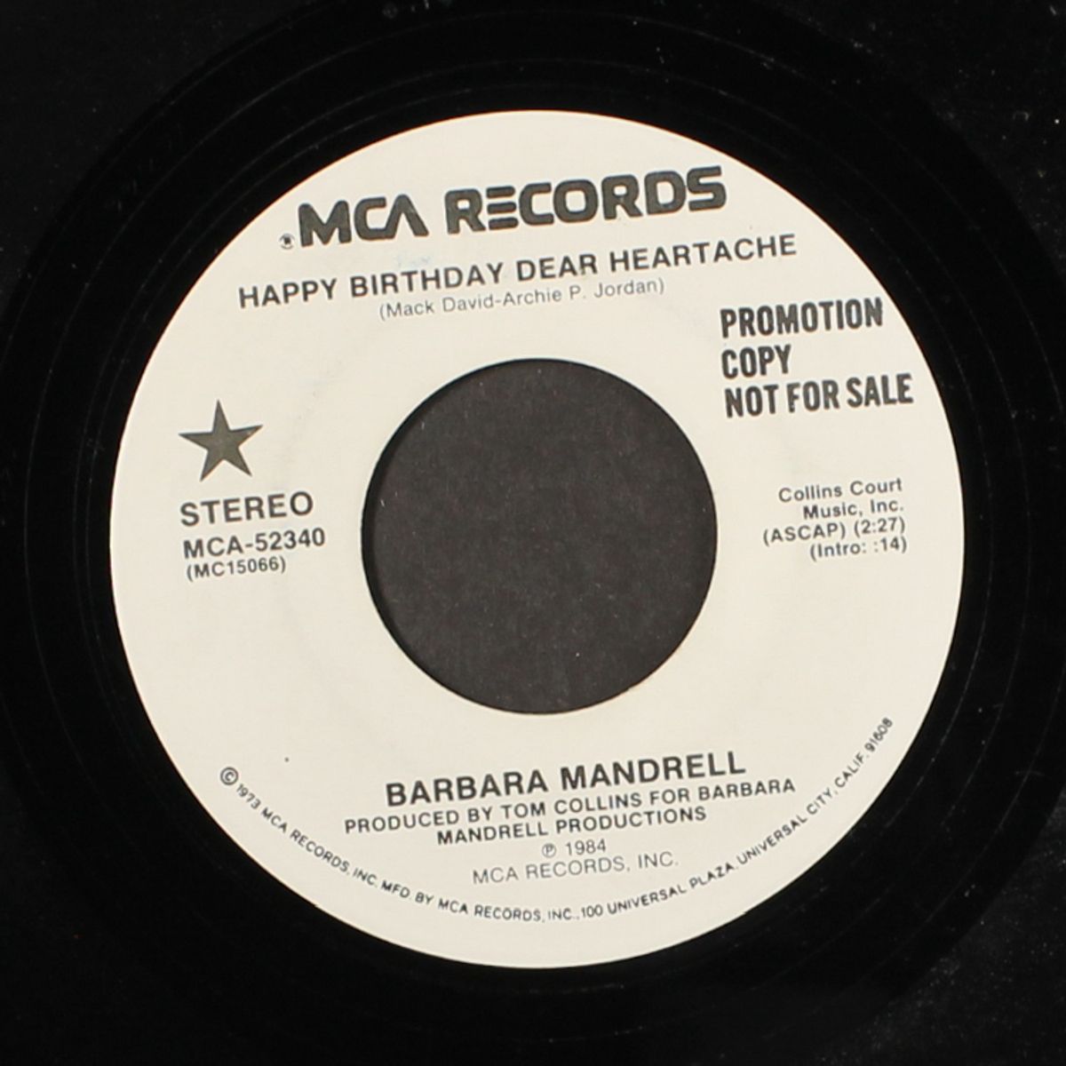 happy birthday dear heartache / same by BARBARA MANDRELL