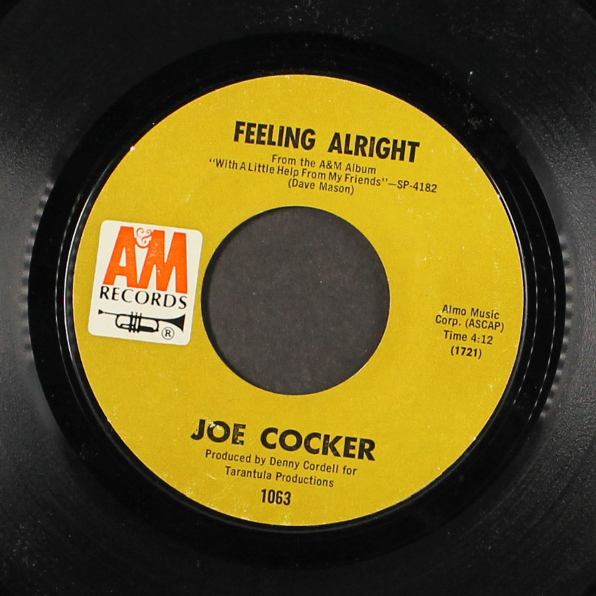 feeling alright / sandpaper cadillac by JOE COCKER