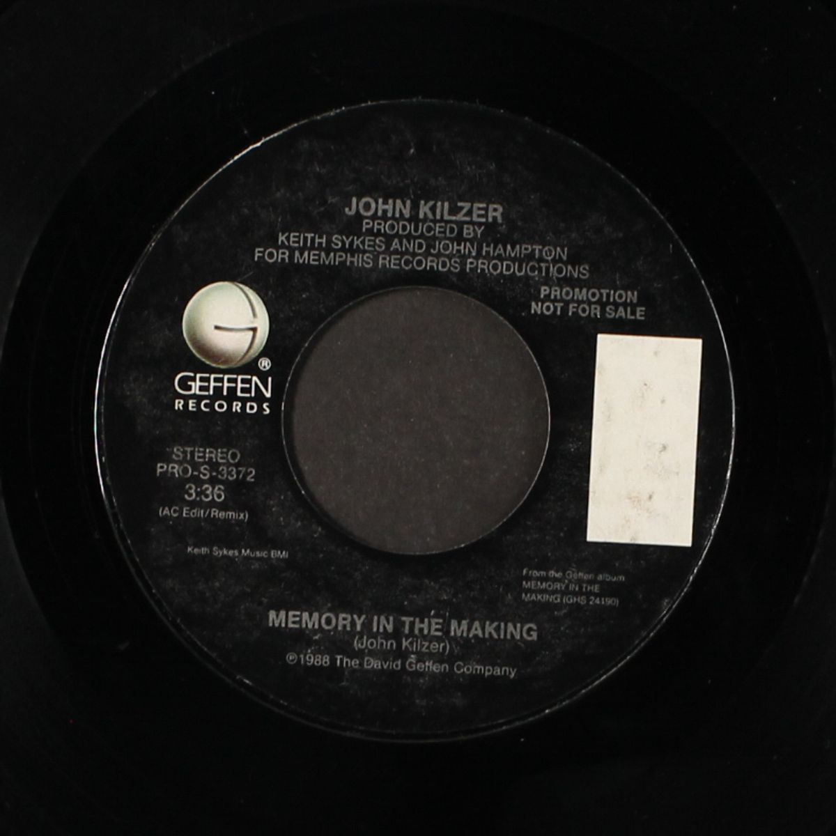 memory in the making / same by JOHN KILZER