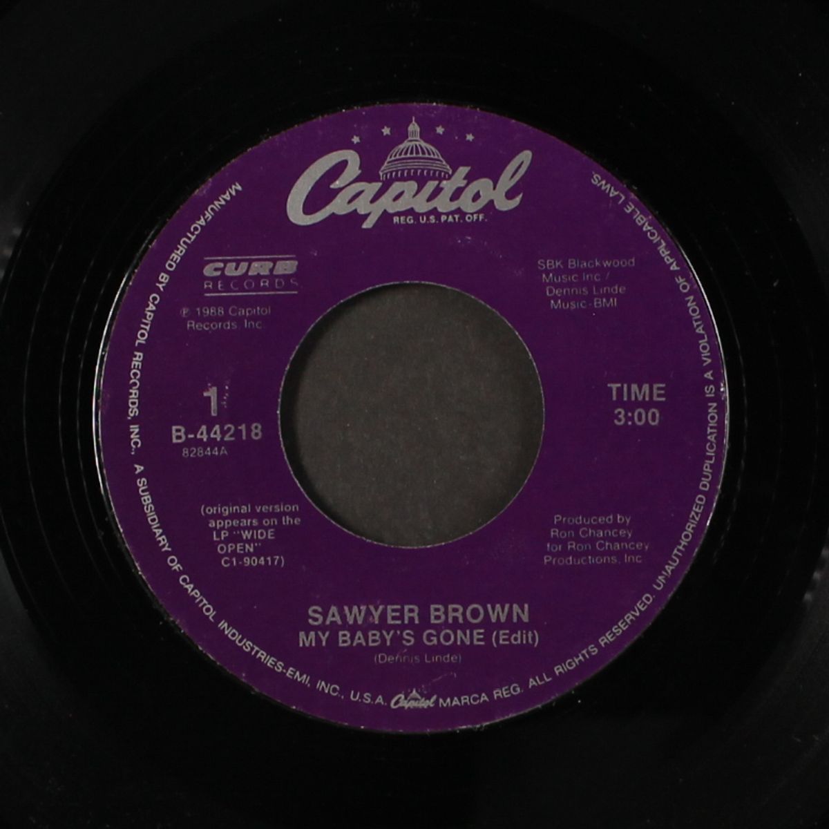 my baby's gone / blue denim soul by SAWYER BROWN