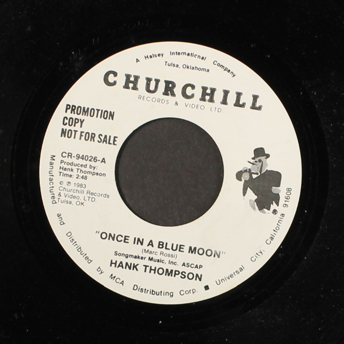 once in a blue moon by HANK THOMPSON