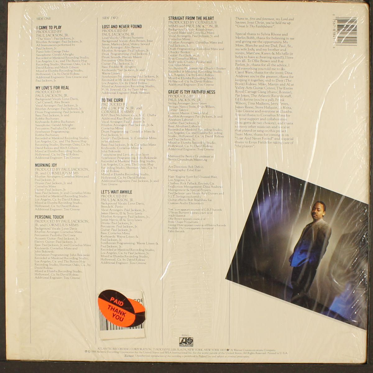 i came to play by PAUL JACKSON, JR.