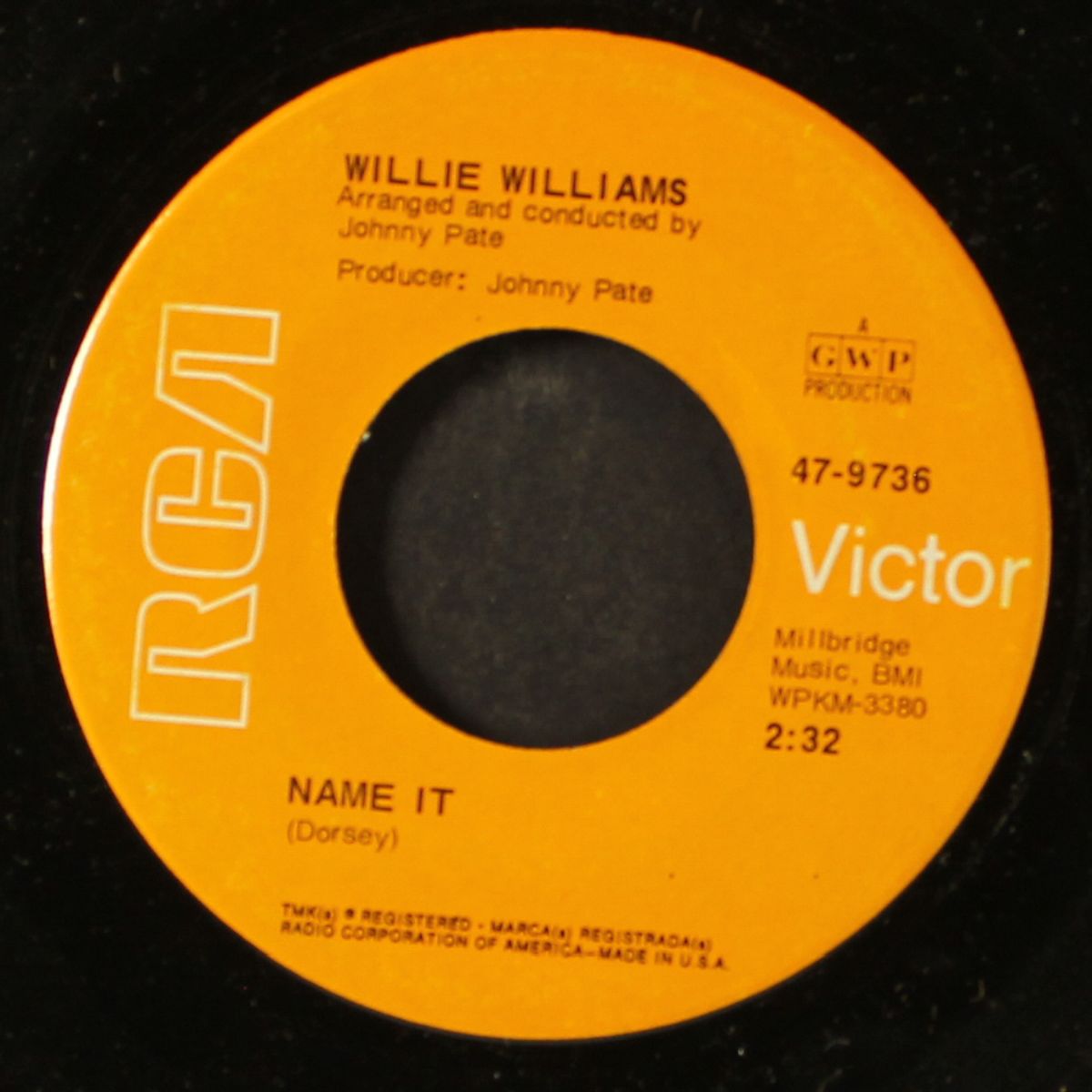 name it / just to be loved by WILLIE WILLIAMS