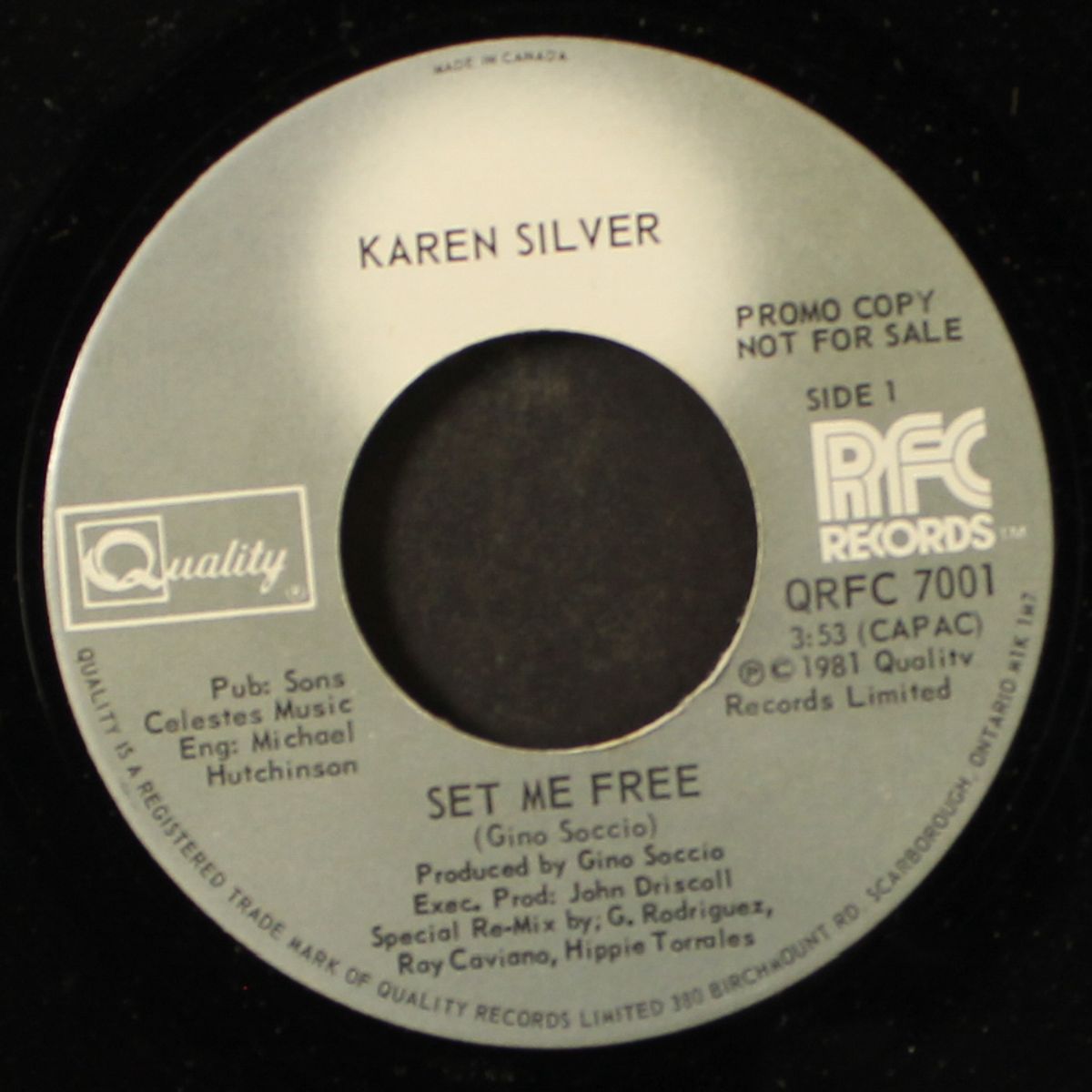 set me free / love me tonight by KAREN SILVER