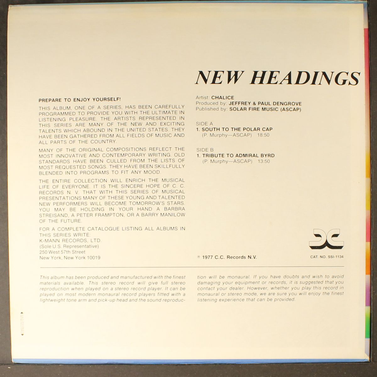 new headings by CHALICE