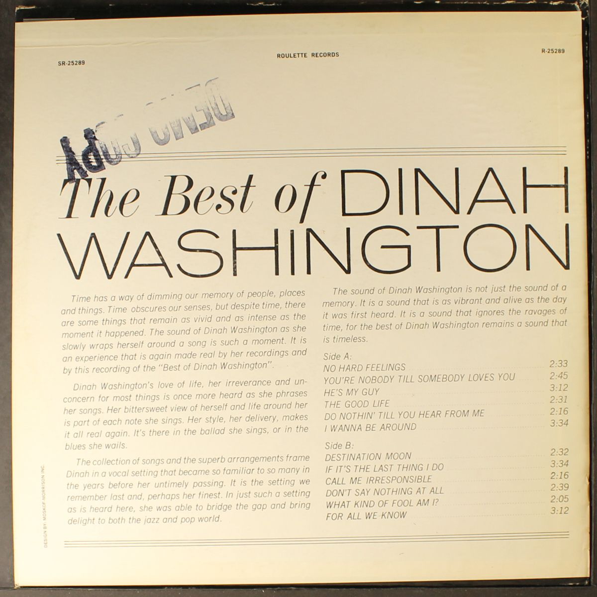 the best of by DINAH WASHINGTON