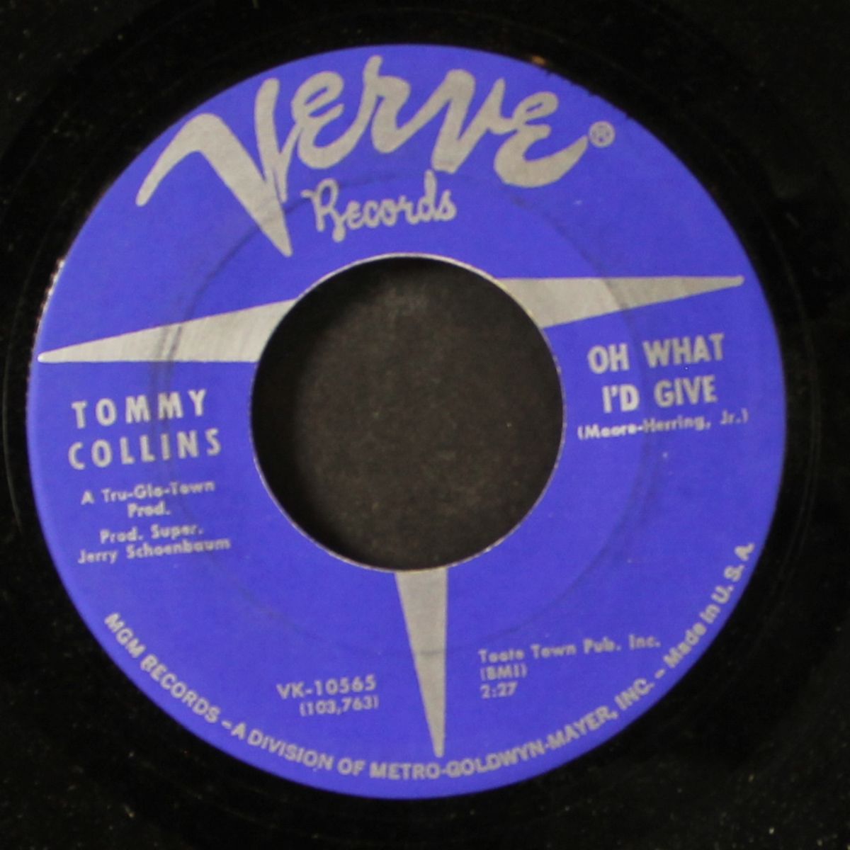 oh what i'd give / i wanta thank you by TOMMY COLLINS
