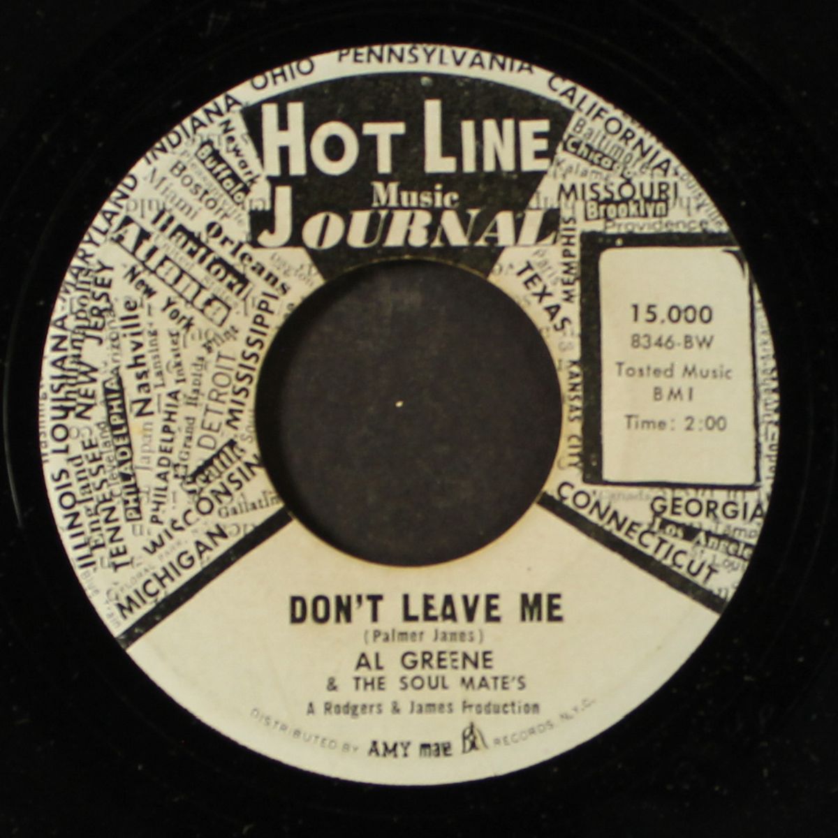 back up train / don't leave me by AL GREENE